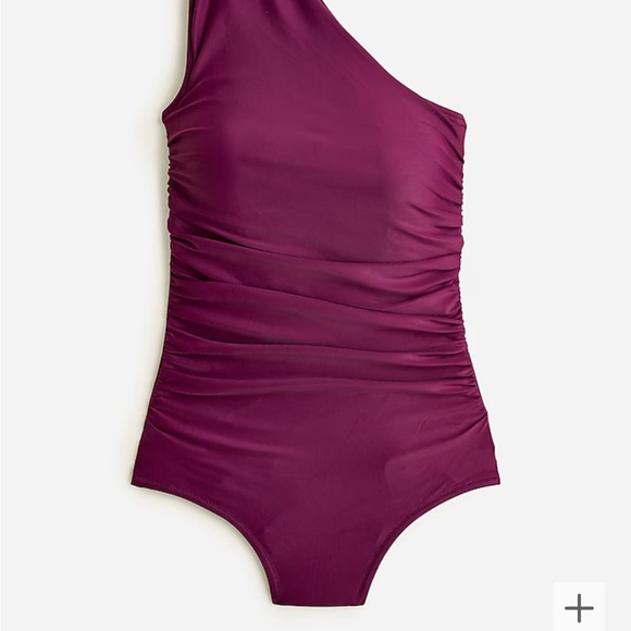 J Crew One shoulder Ruched Swimsuit - Picture 3 of 6